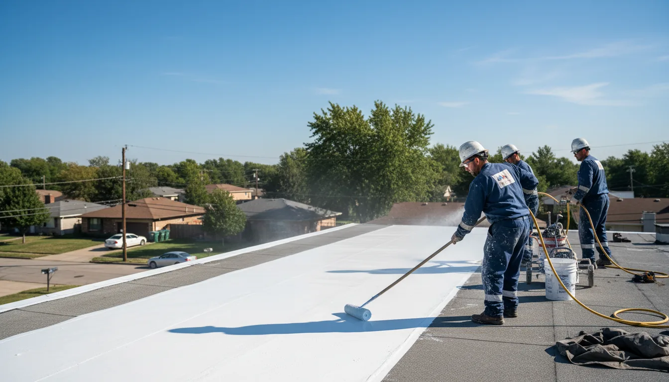 Commercial roof coating in Weir, TX near me